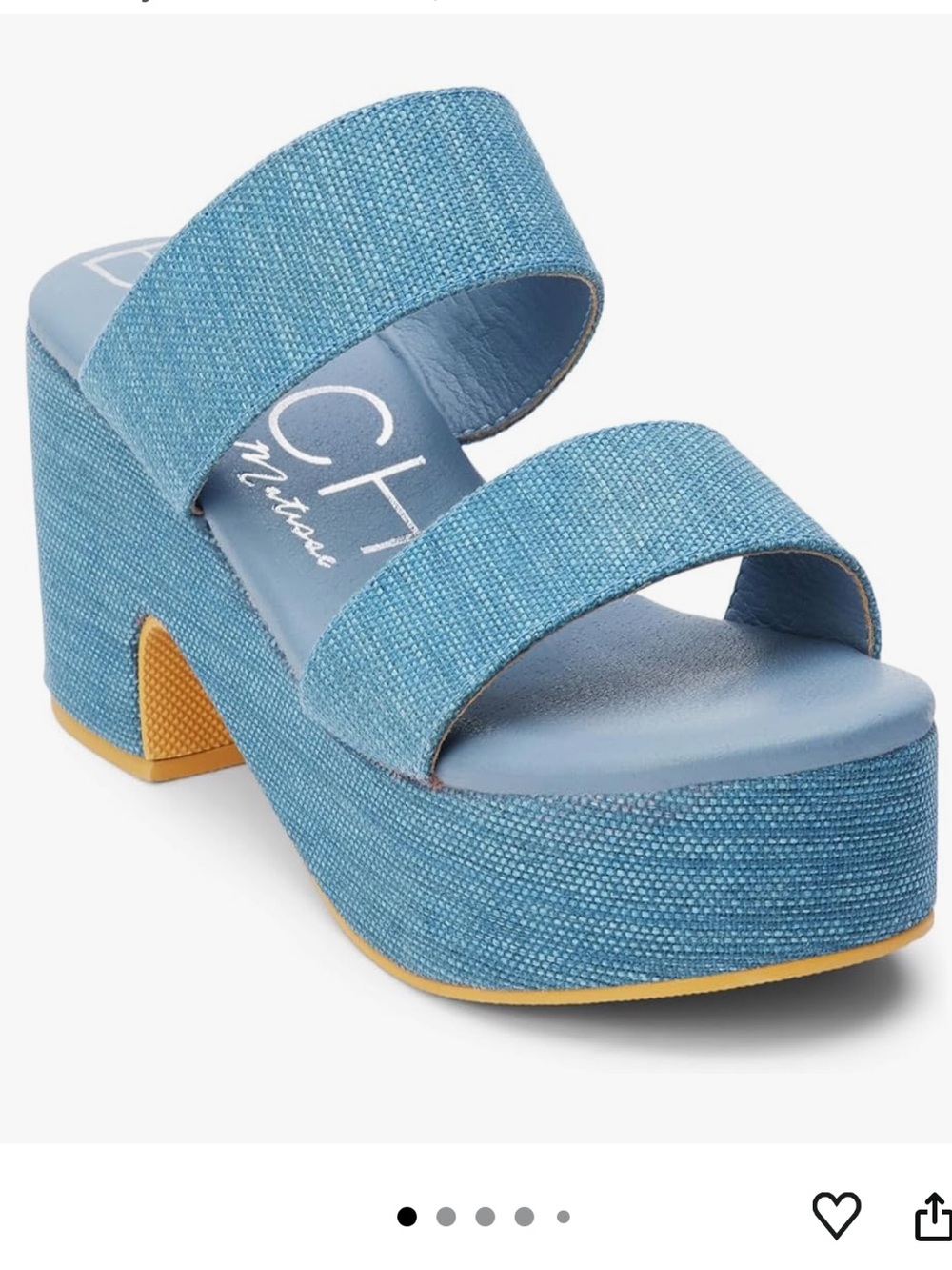New in Box Matisse Beach Ocean Avenue Denim Sandals Sz 8